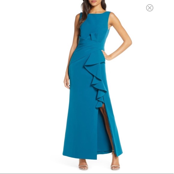 Eliza J Dresses & Skirts - Eliza J Ruffle Detail Gown Sz 14 NWOT